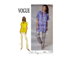8736 EZ VOGUE LOOSE SS SHIRT LENGTHS, PANTS PATTERN 14-20